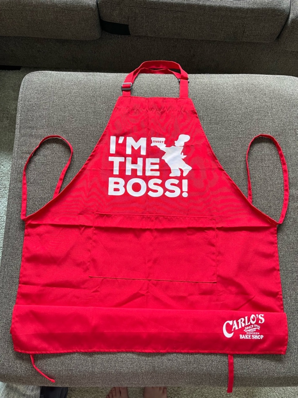 "I'm The Boss!" Carlo’s Bakery Official Red Apron